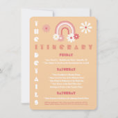 ヒッピーレトロバチェロレッテ週末 招待状 (裏面)