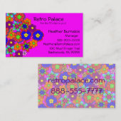 ヒッピーレトロフラワーズ 名刺 (正面/裏面)