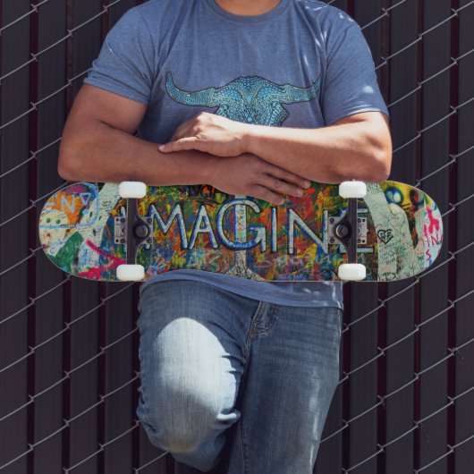 ヒッピー壁画 スケートボード (室外3)