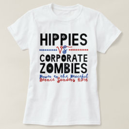 ヒッピー対企業のなゾンビベルニー Tシャツ