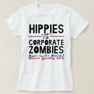 ヒッピー対企業のなゾンビベルニー Tシャツ