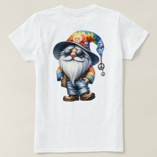 ヒッピー小人 Tシャツ (デザイン裏面)