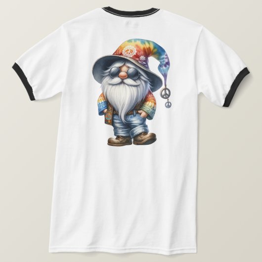 ヒッピー小人 Tシャツ (デザイン裏面)