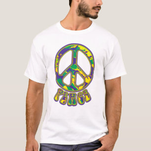 ヒッピー平和のシンボル Tシャツ