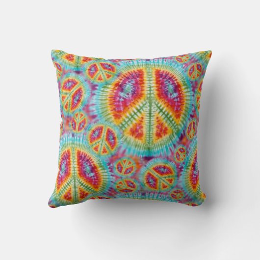 ヒッピー平和サイン枕 クッション (裏面)