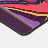 ヒッピー抽象芸術よくはしゃぐレトロ波モダン引用文 デスクマット (コーナー)