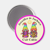 ヒッピー格言カップルクルーズドアマーカー マグネット (正面/裏面)