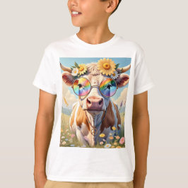 ヒッピー牛🐄✌️ | 愛モーの – d tシャツ