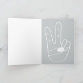 ヒッピー男ヒッピー誕生日カー空白のド() カード (内部)