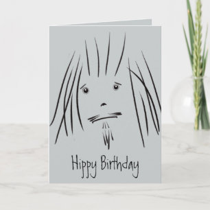 ヒッピー男ヒッピー誕生日カー空白のド() カード