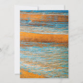 ヒッピー結婚式の日付の保存 招待状 (裏面)