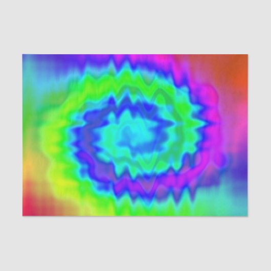 ヒッピー絞り染めギフトティッシュペーパー 薄葉紙 (正面)