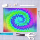 ヒッピー絞り染めギフトティッシュペーパー 薄葉紙 (クラフト)