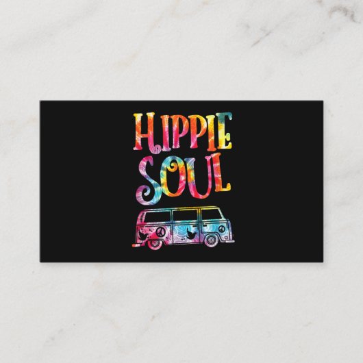 ヒッピー絞り染めバンヒッピーソウル 名刺 (正面)