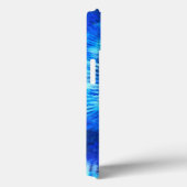 ヒッピー絞り染めパターン水色青モダン Case-Mate iPhoneケース (裏面 / 右)