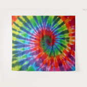 ヒッピー絞り染め60sレトロカラフルボホ タペストリー (正面(横))