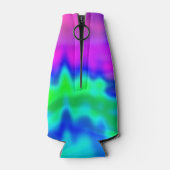 ヒッピー絞り染め パーソナライズされた ボトルクーラー (裏面)