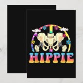 ヒッピー股関節置換術ジョーク 招待状 (正面/裏面)