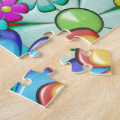 ヒッピー花パズル ジグソーパズル (側面)