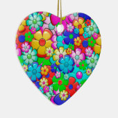 ヒッピー花磁器オーナメント セラミックオーナメント (右)