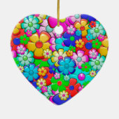 ヒッピー花磁器オーナメント セラミックオーナメント (裏面)