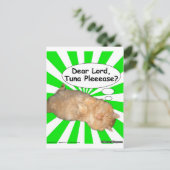 ヒッピー親愛子猫主マグロのプリーゼ? ポストカード (スタンド正面)