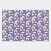 ヒッピー誕生日パーティーペリラッピング紙シート ラッピングペーパーシート (正面3)