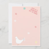 ヒッピー誕生日ベビー音楽フェスティバル招待状 招待状 (裏面)