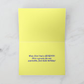 ヒッピー誕生日70th Groovy Tie-Dyeカード カード (内部)