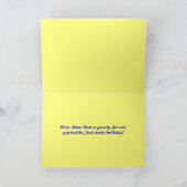 ヒッピー誕生日Groovy Tie-Dyeカード カード (内部)