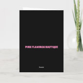 ヒッピー雛誕生日カード カード (裏面)