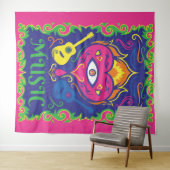 ヒッピー音楽 タペストリー (インサイチュ(横))