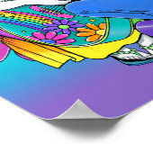 ヒッピー魔法レインボーミュージカル妖精の詩ポスター ポスター (角)