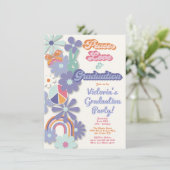 ヒッピー1960年代の1970年代の平和の愛と卒業 招待状 (スタンド正面)