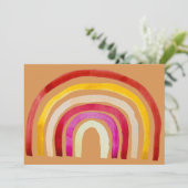 ヒッピー60sレインボーパーティーテーマ招待 招待状 (スタンド正面)