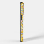 ヒッピー70s緑の大理石の液体スワールBohoパターン Case-Mate iPhoneケース (裏面 / 右)