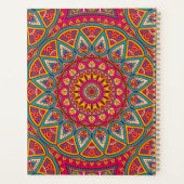 ヒッピー・カラフルピンク・マンデラ70年代ボホ プランナー手帳 (裏面)