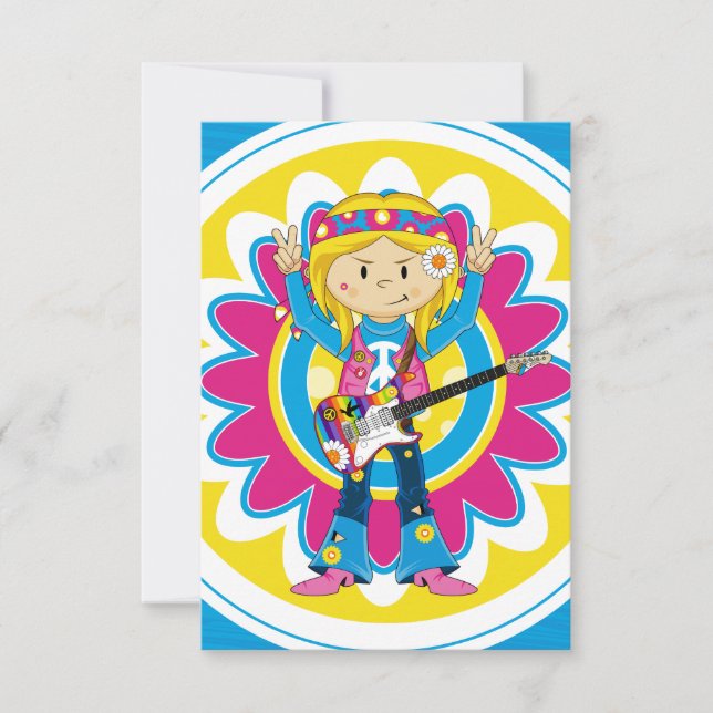 ヒッピー・ガール（ギター付き） (正面)