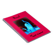 ヒッピー・ガール・ピースサイン ノートブック (右側)