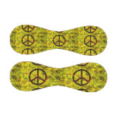 ヒッピー・グルービー70年代の平和のシンボルイエロー 野球ボール (パネル)