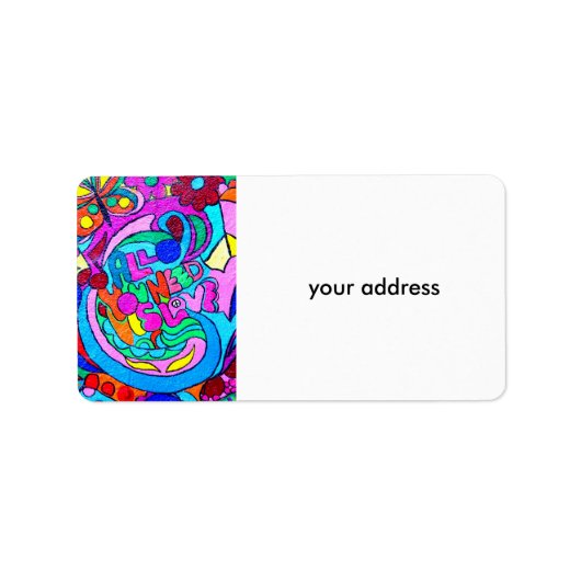 ヒッピー・グルービー・ピースと愛 ラベル (正面)