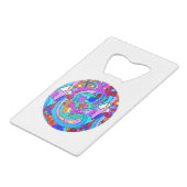 ヒッピー・グルーヴ・ラブサークル クレジットカード栓抜き (正面アングル)