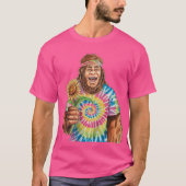 ヒッピー・サスクワッチとひまわり Tシャツ (正面)