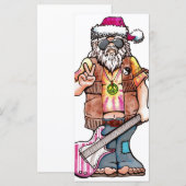 ヒッピー・サンタさんは「クールユール（キリスト降誕祭）」と言う (正面/裏面)