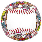 ヒッピー・サンタカップル ソフトボール (裏面)