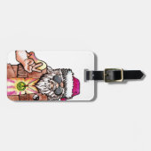 ヒッピー・サンタ ラゲッジタグ (正面横)