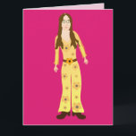 ヒッピー・シック1960Sグルービー誕生日カードfor FRIEND カード<br><div class="desc">ヒッピー・シック・誕生日・カード。内部：読GROOVY誕生日を持つ。</div>