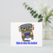 ヒッピー・スクールバス ポストカード (スタンド正面)