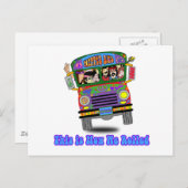 ヒッピー・スクールバス ポストカード (正面/裏面)