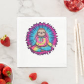 ヒッピー・スロス平和サイン・タイディ スタンダードランチョンナプキン (インサイチュ)